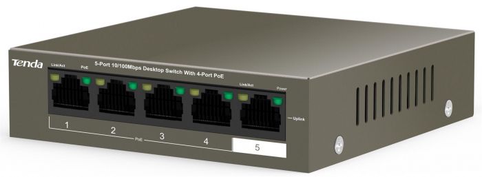 Комутатор Tenda TEF1105P-4-63W