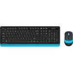 Комплект (клавіатура, миша) бездротовий A4Tech FG1010 Black/Blue
