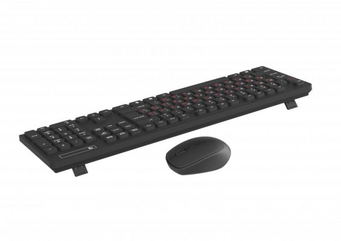 Комплект (клавіатура, миша) бездротовий Maxxter KMS-WCM-02B-UA Black