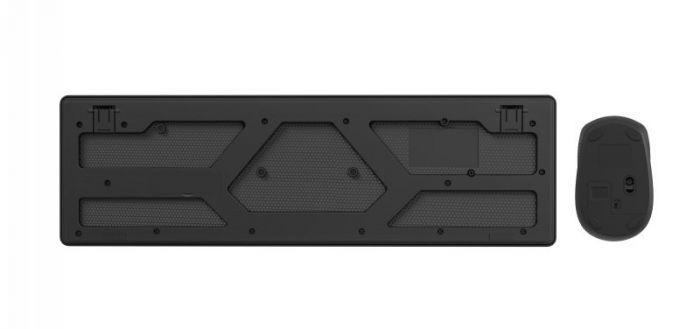 Комплект (клавіатура, миша) бездротовий Maxxter KMS-WCM-02B-UA Black