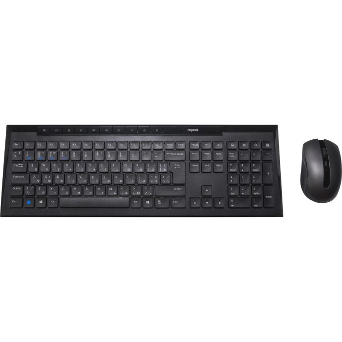 Комплект (клавіатура, миша) Rapoo 8210M Wireless Black