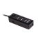 Концентратор USB 2.0 Maxxter 4хUSB2.0 Black (HU2A-4P-AC-03)