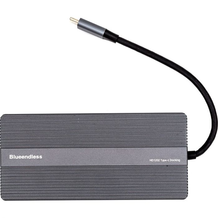 USB-хаб Blueendless USB Type-C 12-в-1 Grey (CA913886)
