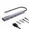 USB-хаб Promate LinkHub-5x USB Type-C 5-в-1 Grey