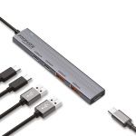 Концентратор USB Type-C Promate LiteHub-Pro 4 in 1 Grey (litehub-pro)