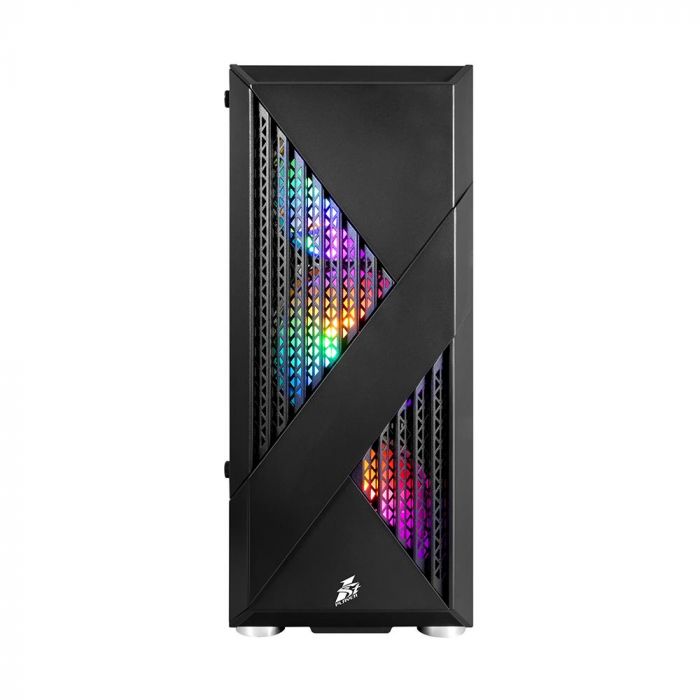 Корпус 1stPlayer F3-A-BK-4F1 Black без БЖ