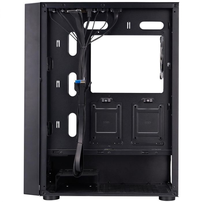 Корпус 1stPlayer Go6-BK-4FS7 Black без БЖ