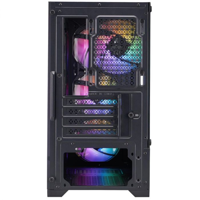 Корпус 1stPlayer H2-BK-4F7 Black без БЖ