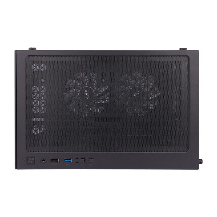 Корпус 1stPlayer Mi2-A-BK-2F7R-1F7 Black без БЖ