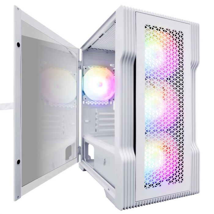 Корпус 1stPlayer T3-WH-4F1-W White без БЖ