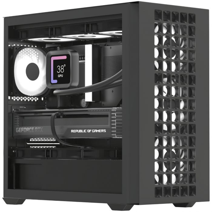 Корпус AeroCool D302A-G-BK-v1 (ACCS-DS04043.11) Black без БЖ