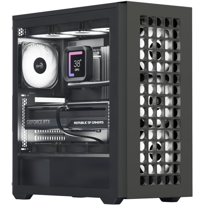 Корпус AeroCool D502A-G-BK-v1 (ACCM-DS02043.11) Black без БЖ