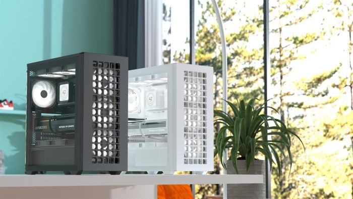 Корпус AeroCool D502A-G-WT-v1 (ACCM-DS02043.21) White без БЖ