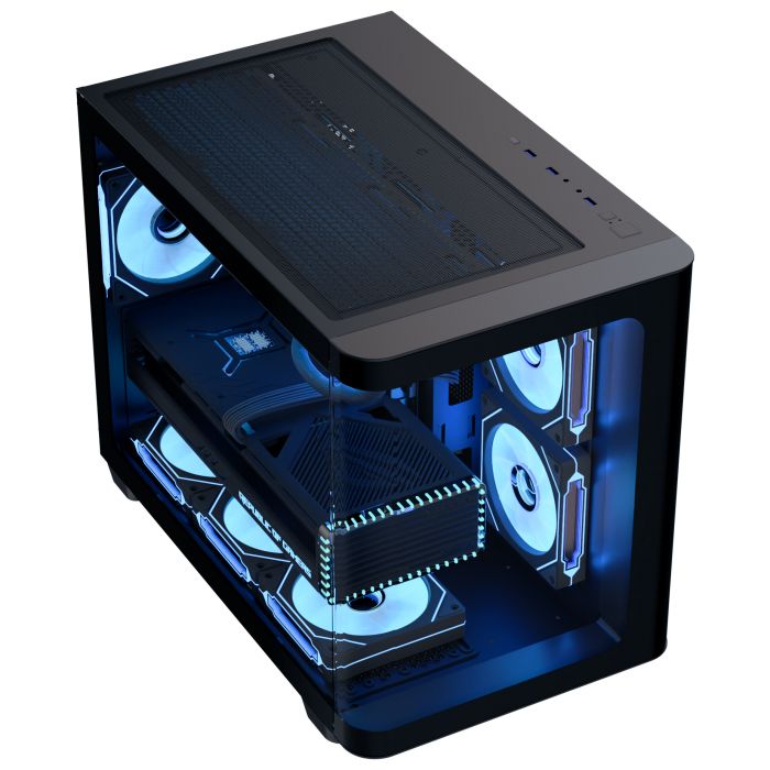 Корпус AeroCool P300C-G-BK-v1 (ACCS-PN02033.11) Black без БЖ