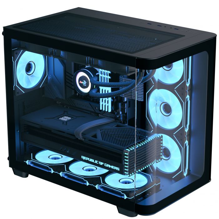 Корпус AeroCool P500C-G-BK-v1 (ACCM-PN01043.11) Black без БЖ