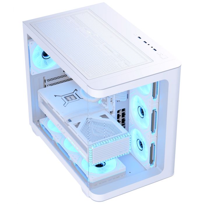 Корпус AeroCool P500C-G-WT-v1 (ACCM-PN01043.21) White без БЖ