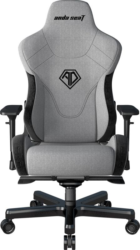 Крісло для геймерів Anda Seat T-Pro 2 Size XL Linen Grey/Black (AD12XLLA-01-GB-F)