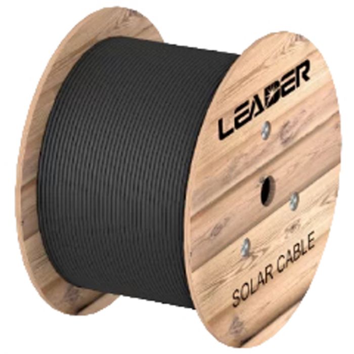 Кабель Leader PV 1x6мм2, бухта 500м, чорний (УКРСЕПРО)