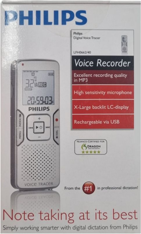 Диктофон Philips LFH0662/40 2GB Silver