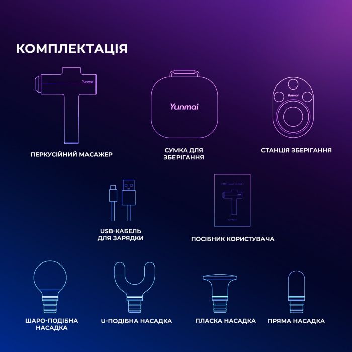 Масажер Yunmai Massage Gun Prime 2 (YMFG-M418)