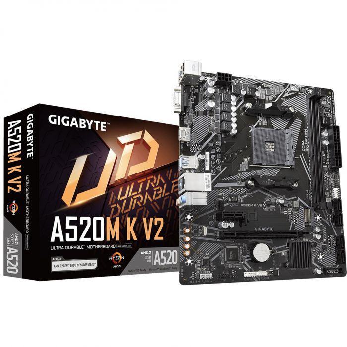 Материнська плата Gigabyte A520M K V2 Socket AM4