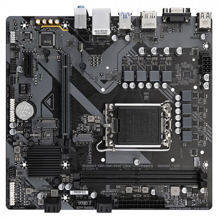 Материнська плата Gigabyte B760M E Socket 1700