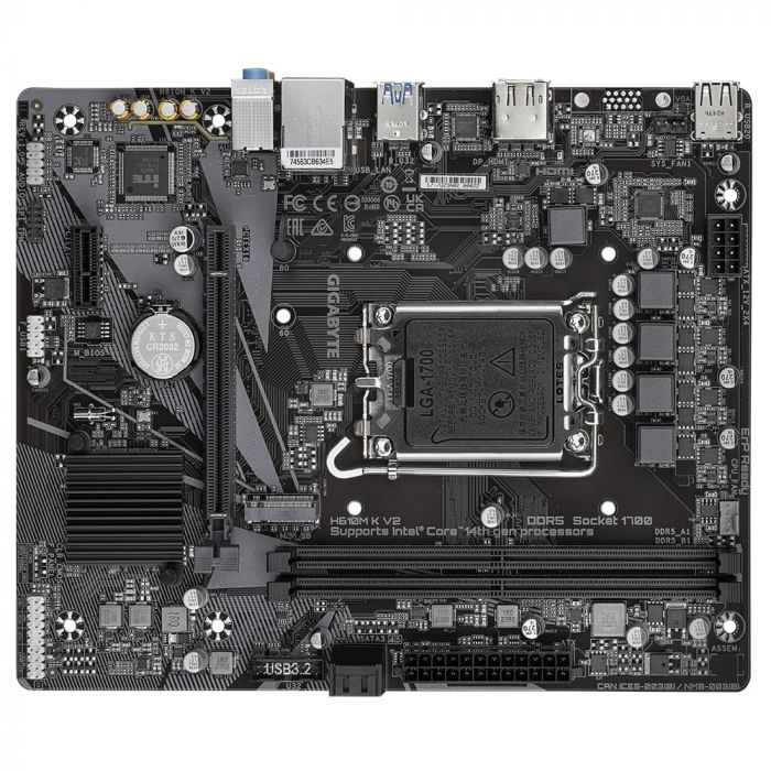 Материнська плата Gigabyte H610M K V2 Socket 1700
