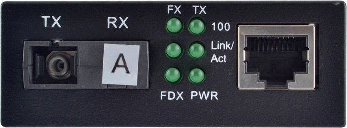 Медіаконвертер Step4Net (MC-R-0,1-1SM-1310nm-20) 10/100 Мб, 20км