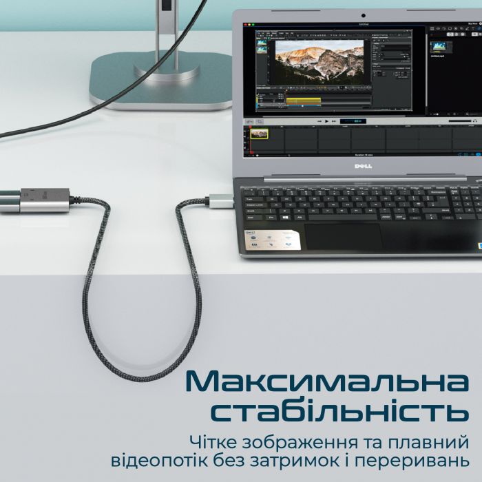 Адаптер Promate HDMI - 2xHDMI (M/F) 1 м Black (mediasplit-h2.black)