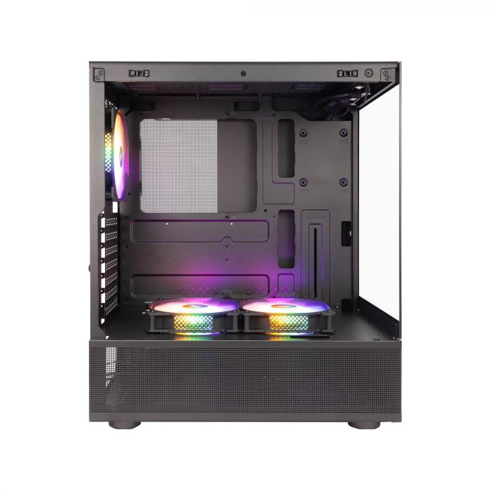 Корпус 1stPlayer Mi7-A-BK-2F7R-1F7 Black без БЖ