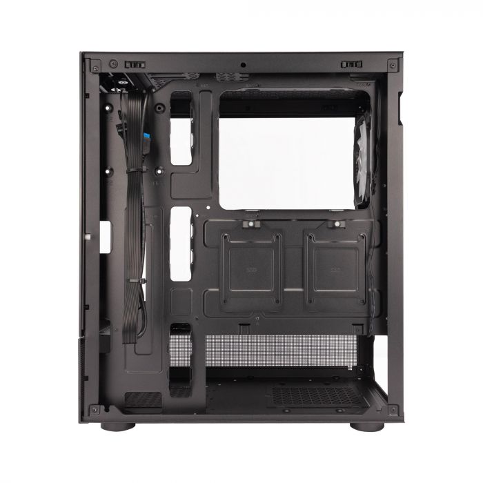 Корпус 1stPlayer Mi7-A-BK-2F7R-1F7 Black без БЖ