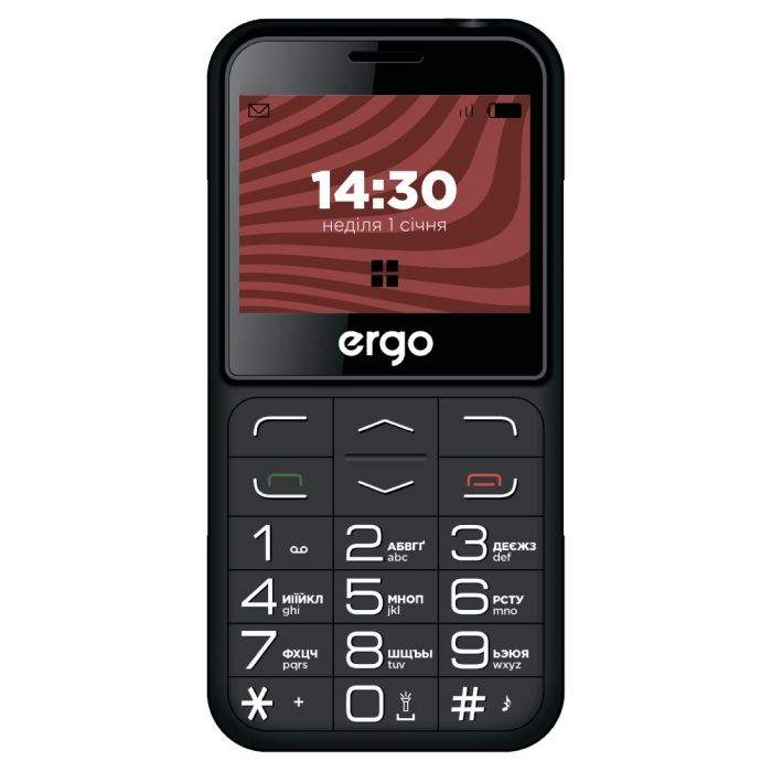 Мобiльний телефон Ergo R231 Dual Sim Black