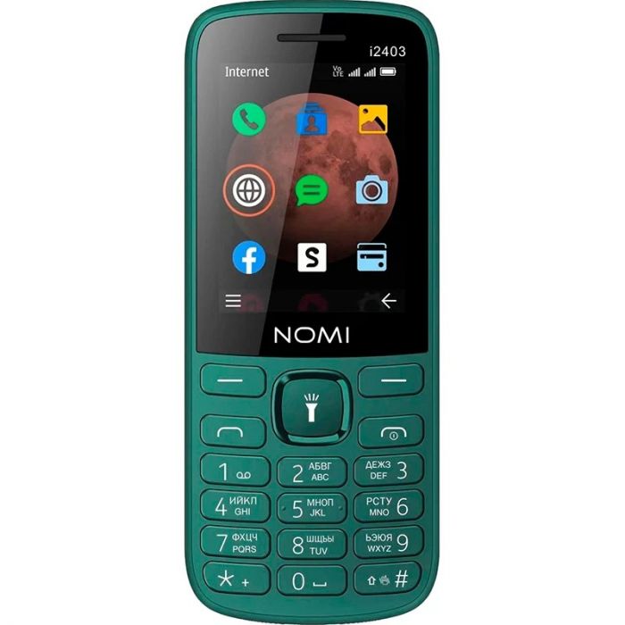 Мобiльний телефон Nomi i2403 Dual Sim Dark Green