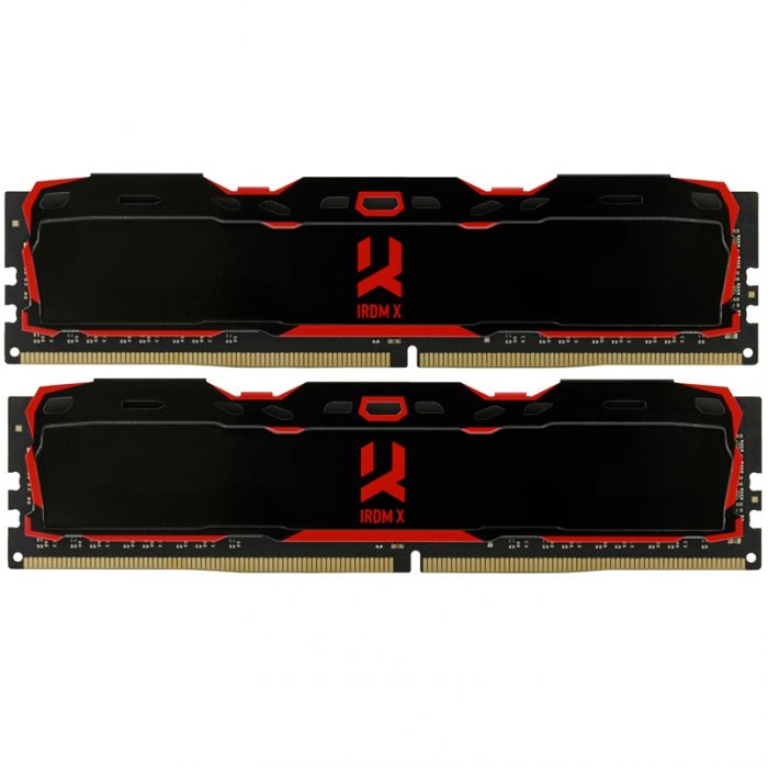 Модуль пам`ятi DDR4 2x8GB/3000 GOODRAM Iridium X Black (IR-X3000D464L16S/16GDC)