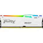 Модуль пам`ятi DDR5 16GB/5600 Kingston Fury Beast RGB White (KF556C36BWEA-16)