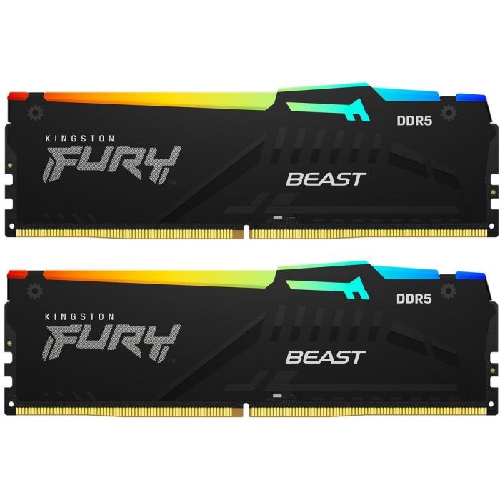 Модуль пам`яті DDR5 2x8GB/6000 Kingston Fury Beast RGB (KF560C36BBEAK2-16)