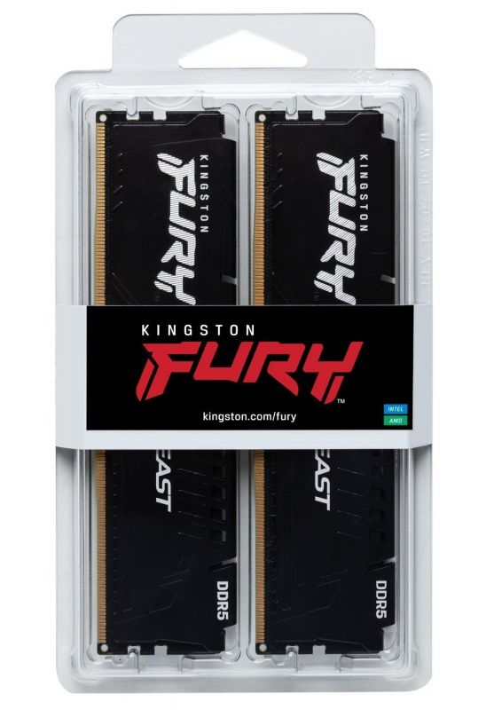 Модуль пам`ятi DDR5 2x8GB/6000 Kingston Fury Beast (KF560C36BBEK2-16)