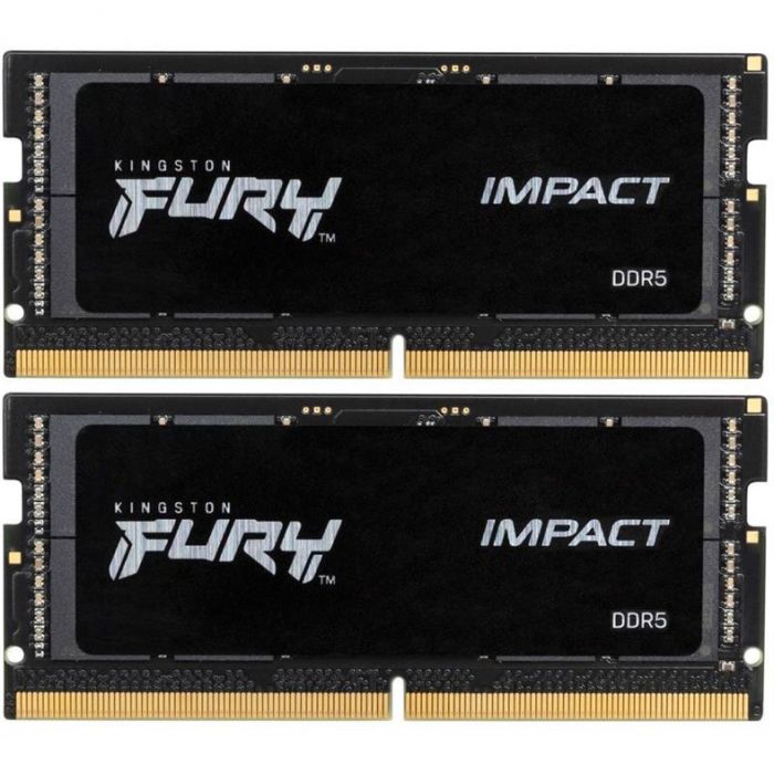 Модуль пам`ятi SO-DIMM 2x32GB/5600 DDR5 Kingston Fury Impact (KF556S40IBK2-64)