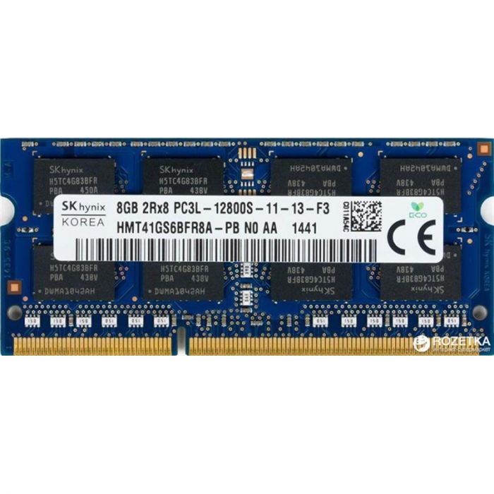 Модуль пам`ятi SO-DIMM 8GB/1600 DDR3L Hynix (HMT41GS6BFR8A-PB)