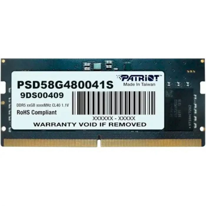 Модуль пам`яті SO-DIMM 8GB/4800 DDR5 Patriot Signature Line (PSD58G480041S)
