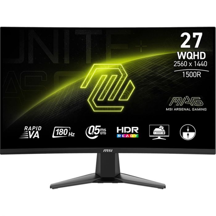 Монітор MSI 27" MAG 27CQ6F VA Black Curved 180Hz