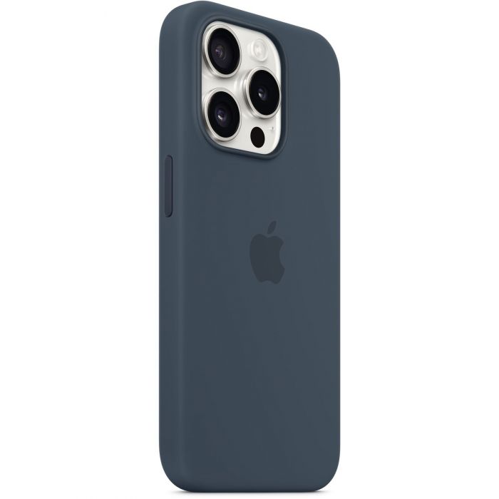 Чохол-накладка Apple Silicone Case with MagSafe для Apple iPhone 15 Pro Storm Blue (MT1D3)