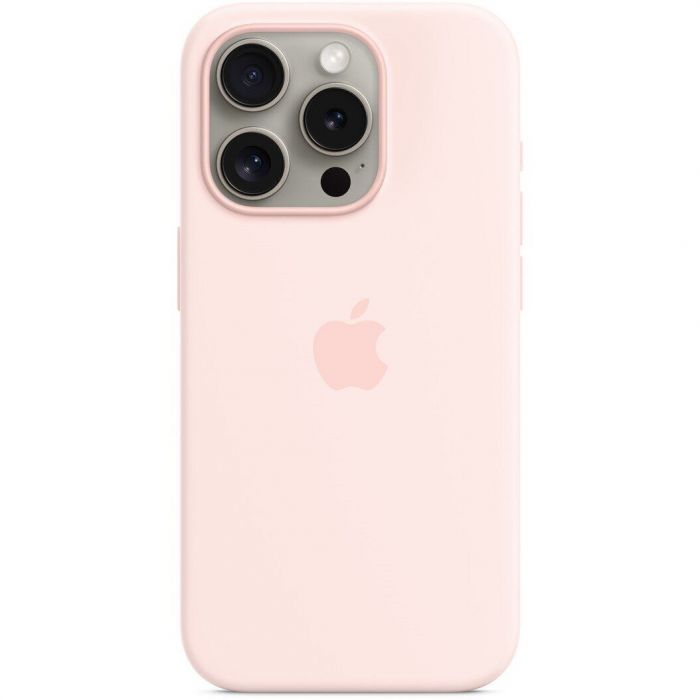 Чохол-накладка Apple Silicone Case with MagSafe для Apple iPhone 15 Pro Light Pink (MT1F3)