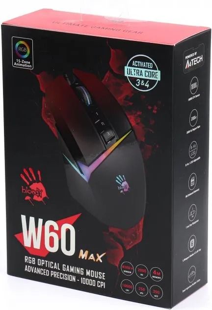 Миша A4Tech Bloody W60 Max Gradient Red