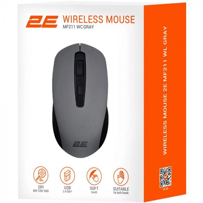 Миша бездротова 2E MF211 WL Gray (2E-MF211WC)