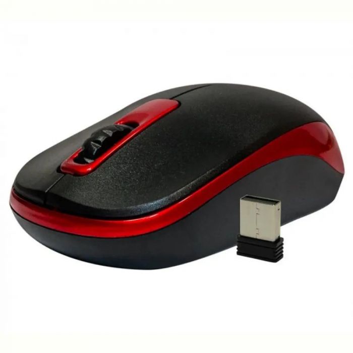 Миша бездротова Frime FWMO-220BR Чорний/Червоний