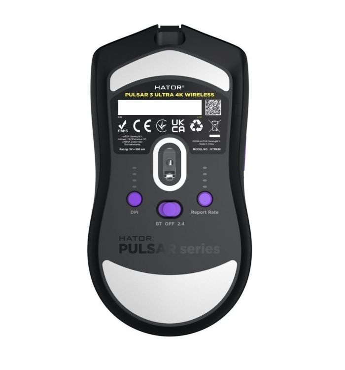 Миша бездротова Hator Pulsar 3 Ultra 4K Wireless Black (HTM680)