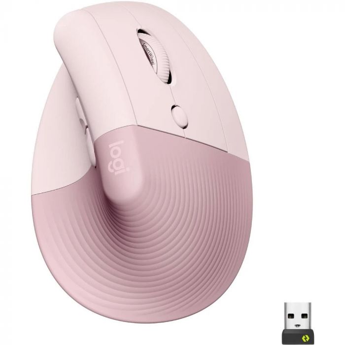 Миша бездротова Logitech Lift Vertical Ergonomic Rose (910-006478)