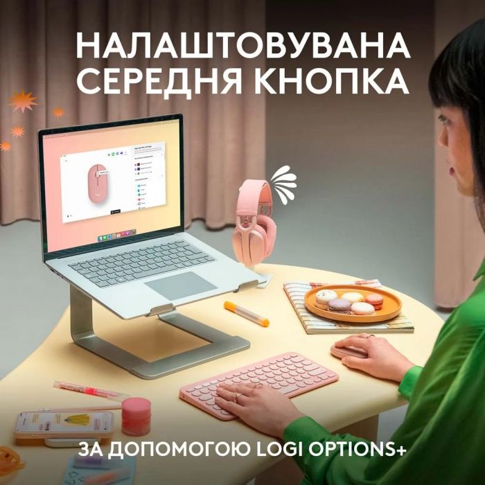 Миша бездротова Logitech Pebble Mouse 2 M350s Graphite (910-007015)