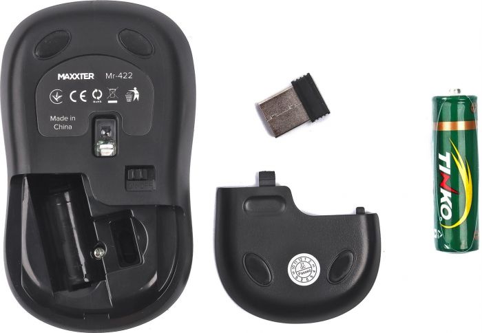 Миша бездротова Maxxter Mr-422 Black